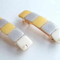 ころんとしかくいバレッタ -ひだまり- 3枚目の画像