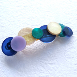 谷川さん専用♡天然石バレッタ purple＆green 谷川さん専用♡天然石 バレッタ purple