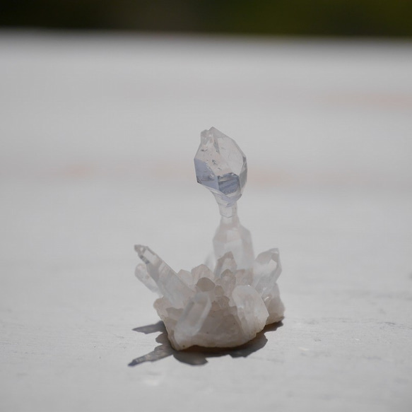 天然石セプタークォーツ(メキシコ チワワ州産)約1.1g幅約18mm王笏水晶ミニクラスター[spq-200812-06] 8枚目の画像