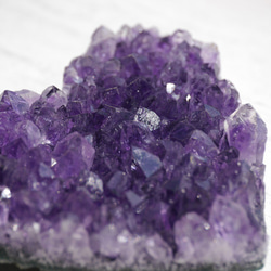 天然石アメジスト(ブラジル産)約26g約43×39mm ハート型クラスター原石紫水晶[amh-200929-02] 2枚目の画像