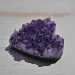 天然石アメジスト(ブラジル産)約26g約43×39mm ハート型クラスター原石紫水晶[amh-200929-02] 9枚目の画像