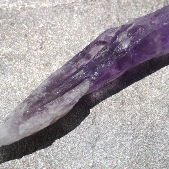 天然石 約73mmアメジストダガーポイント(ブラジル産)約12.5g 紫水晶短剣似結晶[atp-201008-02] 9枚目の画像
