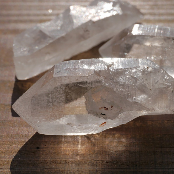 天然石3個ヒマラヤ水晶ポイントセット合計約69g(ヒマラヤ山脈マニカラン産)詰合せ原石[mhq-210125-06] 6枚目の画像