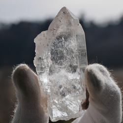 天然石2個ヒマラヤ水晶ポイントセット合計約71g(ヒマラヤ山脈マニカラン産)詰合せ原石[mhq-210301-02] 2枚目の画像
