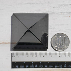 天然石モリオン(チベット産)約81gピラミッド高約39mm×1辺約44mm 黒水晶[mrpy-210504-04] 5枚目の画像