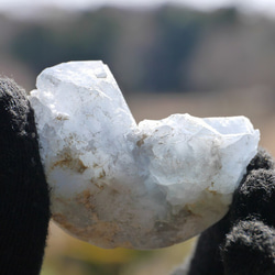天然石 約71g約50mmセレスタイト(マダガスカル産)たまご型半球原石結晶ぎっしり天青石[ce-210510-02] 6枚目の画像