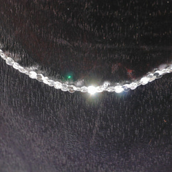 Silver925長さ50cmスエッジチェーン幅約2mmヒキワ付ネックレス[chsv925-210531-sw50] 4枚目の画像
