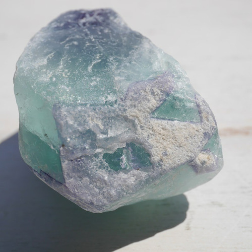 天然石 約54g約39mmフローライト(アメリカ産)ラフロック蛍石原石