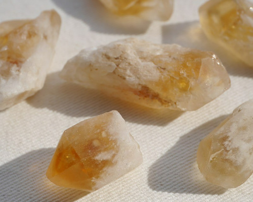 シトリン　原石 特別価格/希少]コンゴ産天然スモーキーシトリン原石（非加熱無着色