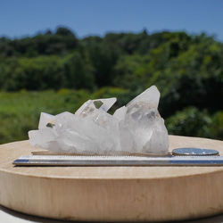 天然石 約86g幅約72mm 水晶クラスター(ミナスジェライス産)透明クリスタル結晶[bqc-210825-01] 5枚目の画像