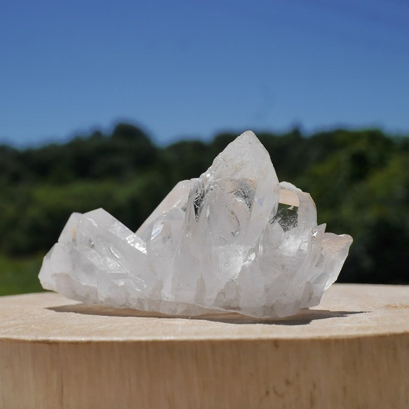 天然石 約86g幅約72mm 水晶クラスター(ミナスジェライス産)透明クリスタル結晶[bqc-210825-01] 9枚目の画像