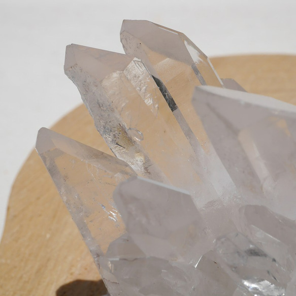 天然石 約251g幅約98mm 水晶クラスター(ミナスジェライス産)透明クリスタル結晶原石[bqc-210829-01] 2枚目の画像