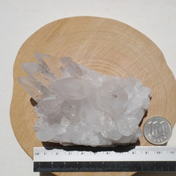 天然石 約251g幅約98mm 水晶クラスター(ミナスジェライス産)透明クリスタル結晶原石[bqc-210829-01] 5枚目の画像