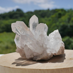 天然石 約251g幅約98mm 水晶クラスター(ミナスジェライス産)透明クリスタル結晶原石[bqc-210829-01] 7枚目の画像