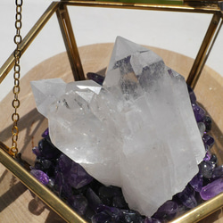 天然石約149g幅約69mm虹入水晶クラスター(ミナスジェライス産)透明クリスタル結晶原石[bqc-210929-01] 5枚目の画像