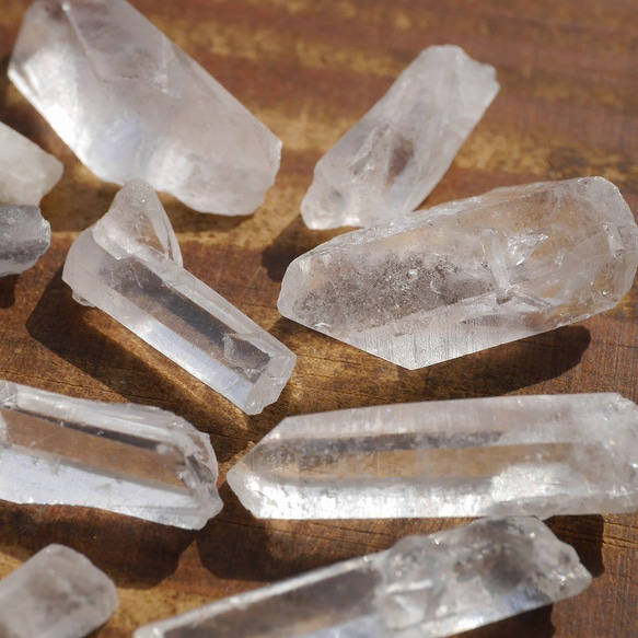 天然石 四川産天然水晶 合計約30～31g 原石結晶ポイント透明ホワイト鉱石アクセサリー素材[sq-211016-01] 8枚目の画像
