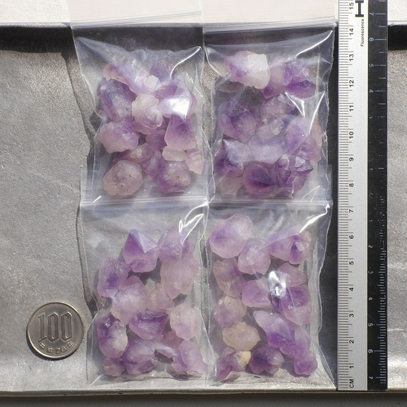 天然石ラベンダーアメジスト(ブラジル産)約30～31g分詰合せ 結晶原石 紫水晶[blam-211016-01] 5枚目の画像