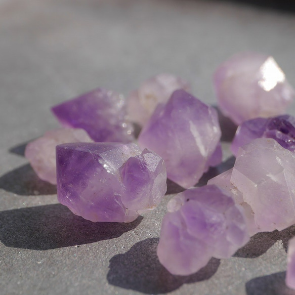 天然石ラベンダーアメジスト(ブラジル産)約30～31g分詰合せ 結晶原石 紫水晶[blam-211016-01] 3枚目の画像