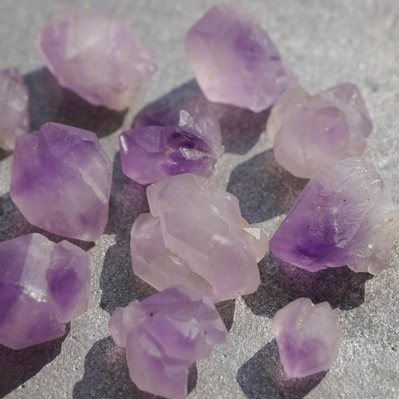 天然石ラベンダーアメジスト(ブラジル産)約30～31g分詰合せ 結晶原石 紫水晶[blam-211016-01] 7枚目の画像