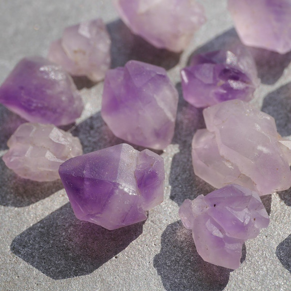 天然石ラベンダーアメジスト(ブラジル産)約30～31g分詰合せ 結晶原石 紫水晶[blam-211016-01] 9枚目の画像