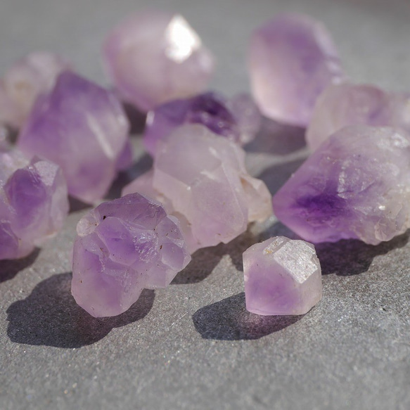 天然石ラベンダーアメジスト(ブラジル産)約30～31g分詰合せ 結晶原石 紫水晶[blam-211016-01] 10枚目の画像