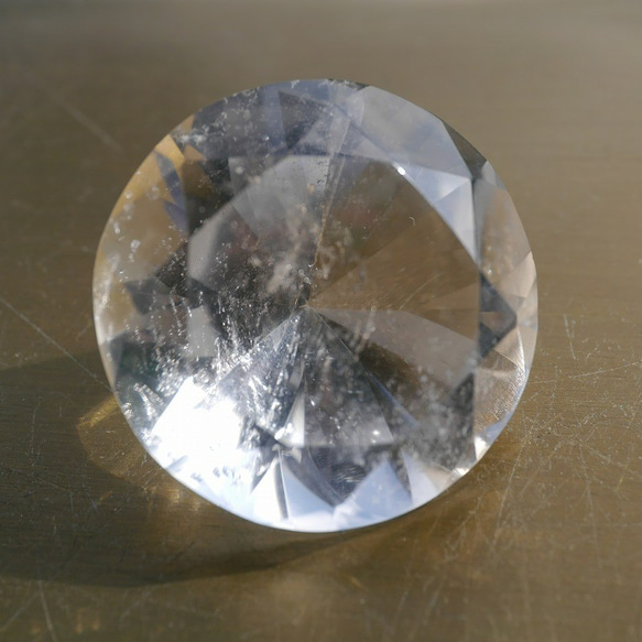 天然石約18.6gダイヤモンドカット水晶約30×20mm大きな超透明クリスタルクォーツ[bdc-211025-02] 7枚目の画像