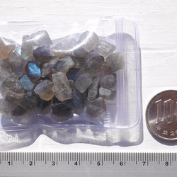 天然石 ラブラドライト 原石さざれ石 約20g 約5mm〜15mm ラフロック素材[sa-151207-01] 5枚目の画像