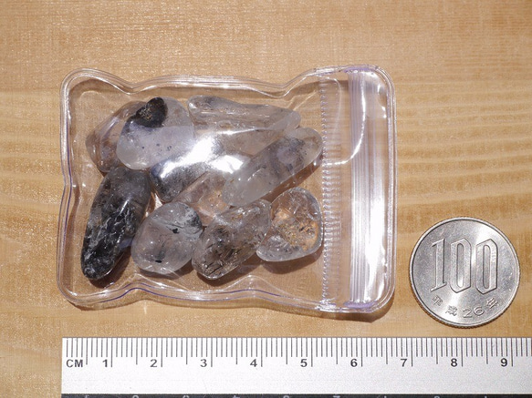 天然石 特大粒ヒマラヤエレスチャル水晶さざれ石 約25g 約13mm〜25mm 穴なし [sa-160613-03] 5枚目の画像
