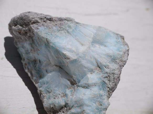 天然石ラリマー(ドミニカ共和国産)ラフロック約33g カリブ海の宝石ブルーペクトライト[laro-160823-06] 3枚目の画像
