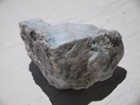 天然石ラリマー(ドミニカ共和国産)ラフロック約33g カリブ海の宝石ブルーペクトライト[laro-160823-06] 4枚目の画像