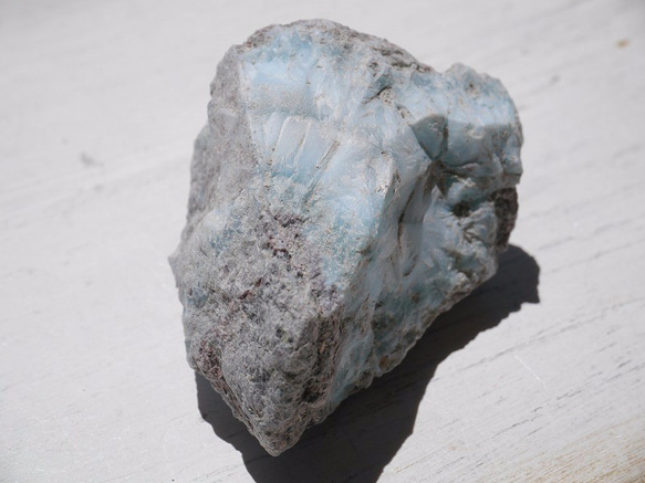 天然石ラリマー(ドミニカ共和国産)ラフロック約33g カリブ海の宝石ブルーペクトライト[laro-160823-06] 5枚目の画像