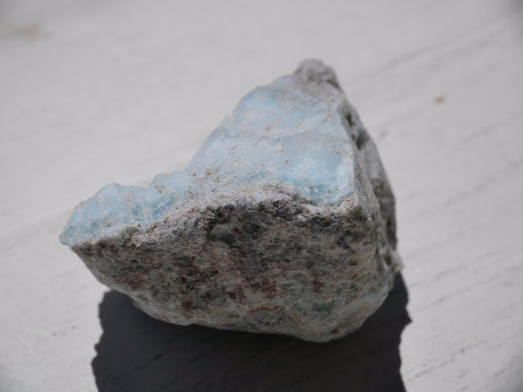 天然石ラリマー(ドミニカ共和国産)ラフロック約33g カリブ海の宝石ブルーペクトライト[laro-160823-06] 6枚目の画像