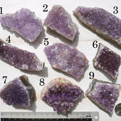選べる♪天然石ウルグアイ産アメジストクラスター(紫水晶)透明感あり☆手のひらサイズ[amclu-160926-01] 2枚目の画像