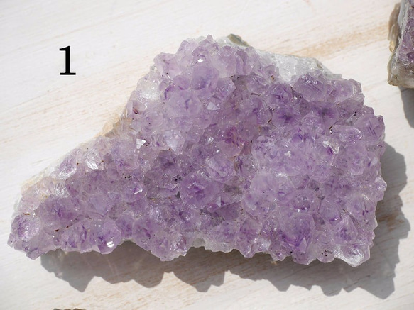 選べる♪天然石ウルグアイ産アメジストクラスター(紫水晶)透明感あり☆手のひらサイズ[amclu-160926-01] 4枚目の画像