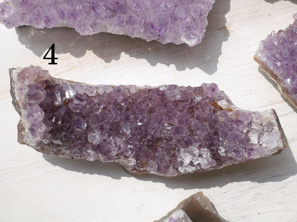 選べる♪天然石ウルグアイ産アメジストクラスター(紫水晶)透明感あり☆手のひらサイズ[amclu-160926-01] 7枚目の画像