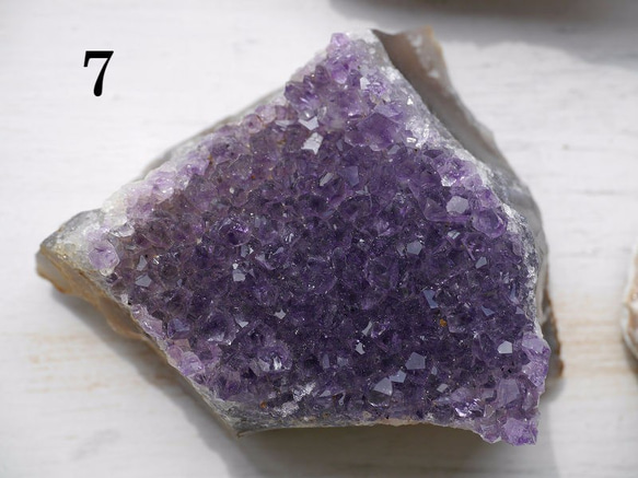 選べる♪天然石ウルグアイ産アメジストクラスター(紫水晶)透明感あり☆手のひらサイズ[amclu-160926-01] 10枚目の画像