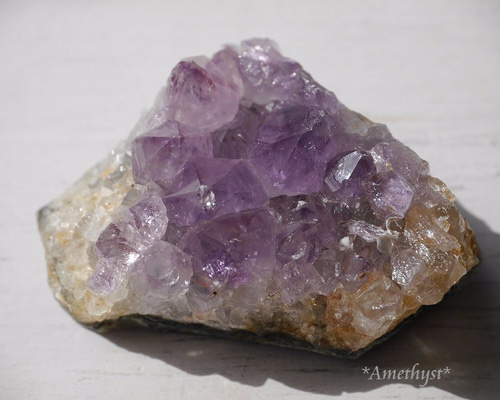 天然鉱石アメジスト、ウルグアイ産 380g ウルグアイ産天然アメジスト原石 703.07g｜アメジストクラスター
