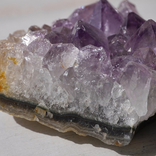 ウルグアイ産 グレー アメジスト 天然石 原石 水晶 クラスター ウルグアイ産 アメジストクラスター原石（除厄納福幸運水晶