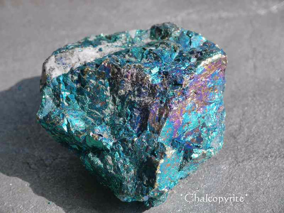 チャルコパイライト チャルコパイライトインクォーツ - a08 | SELSHA