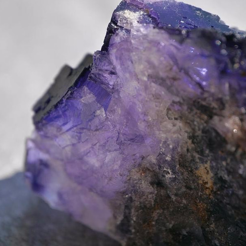 天然石パープルフローライト(メキシコ産)結晶原石クラスター約