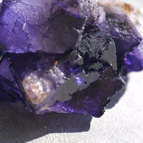 りゃ！メキシコ産　パープルカラー　フローライト　2個セット　原石　鉱物標本 りゃ！メキシコ産 パープルカラー フローライト 2個セット 原石