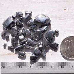 テラヘルツ鉱石さざれ石 サイズミックス 約10g 約2mm〜16mm 穴なし つやつや光沢[sa-161116-01] 4枚目の画像