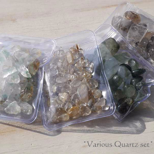 数量限定☆福袋☆天然石さざれ石 縁起物水晶4種セット お徳用まとめ 