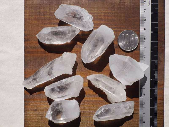 天然石ヒマラヤ水晶 透明感あり☆特大〜大詰め合わせ 3本 約64〜68g 原石結晶[ro-170216-01] 4枚目の画像