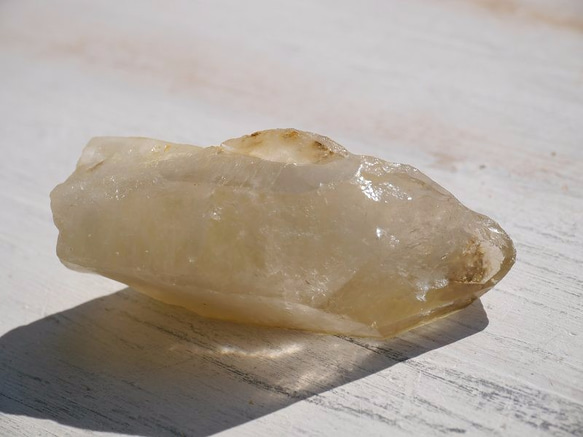 天然石シトリン(黄水晶/ブラジル産) 3個 約69g ファントム結晶原石スモーキーカラー [cit-170220-03] 9枚目の画像