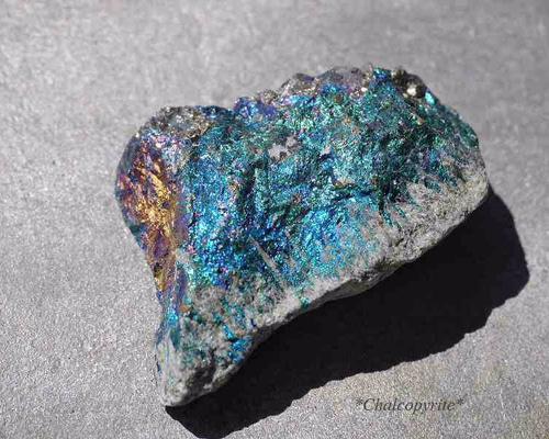 天然石チャルコパイライト(黄銅鉱)ペルー産 約48g 約52mm 結晶
