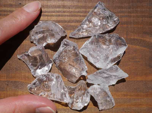 天然石アーカンソー産ロッククリスタル約44〜46g(10g以下個体詰め合わせ)[roset-170418-02] 3枚目の画像