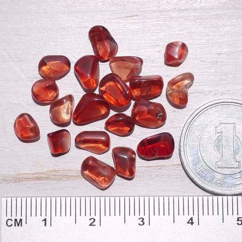 希少☆天然石レッドアンデシン(中性長石/チベット産)約3g 約2mm
