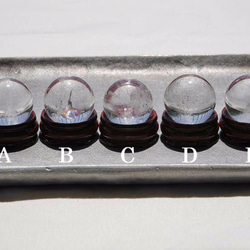 選べる♪天然石クォーツ(ブラジル産)丸玉 直径約25mm前後 約20〜23g 水晶玉[qba-170520-01] 2枚目の画像