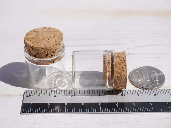 コルクミニボトル 5個セット 天然石のディスプレイに♪ミニミニテラリウム花瓶22360[bo-170601-01] 9枚目の画像